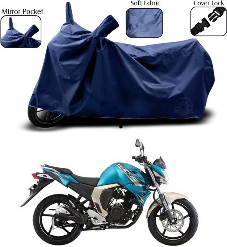 SEBOMGO Waterproof Two Wheeler Cover for Yamaha  (FZ-S FI, Blue)