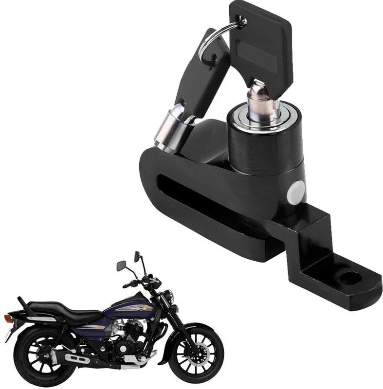 Pious DBL756Avenger 150 Street Motorcycle Lock Security Anti Theft Bicycle Motorbike Disc Brake Lock Theft Protection DISC_BRAK_LCK_ST1_ASRTD_DSK927 Disc Lock, U Lock  (Black)