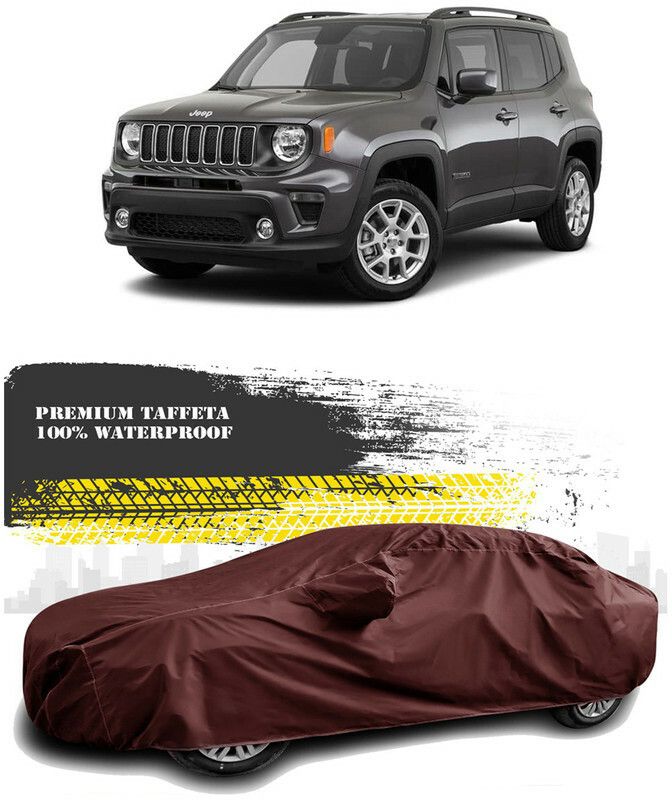 AutoTiger Car Cover For Jeep Renegade (With Mirror Pockets)  (Maroon)