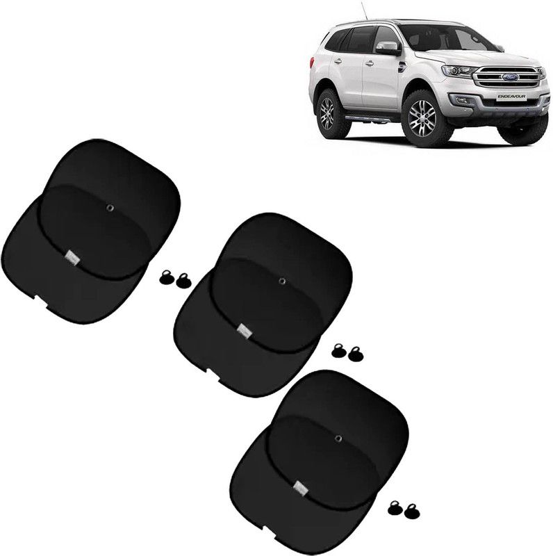 aksmit Side Window Sun Shade For Ford Endeavour  (Black)