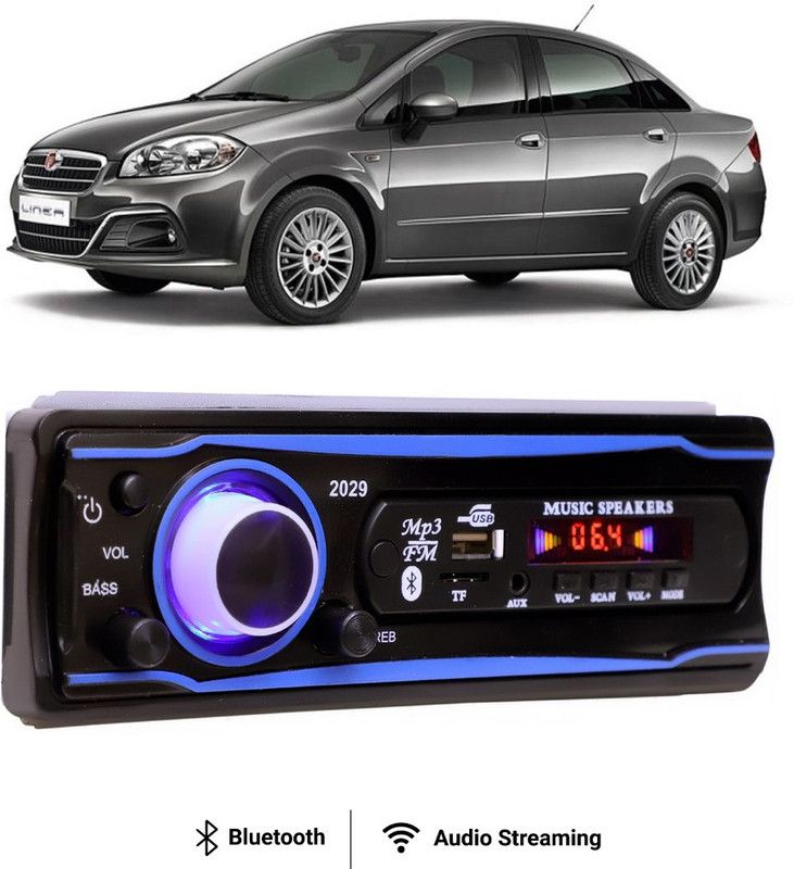 Purpleheart Blue Stereo-999 BLUETOOTH/USB/SD/AUX/FM/MP3 (BLUE & Black)P-110 Car Stereo  (Single Din)