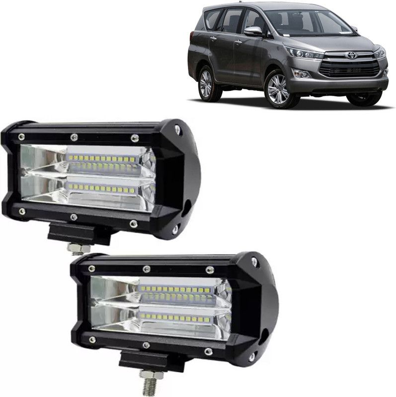 aksmit 24 LED Fog Light Set Of 2 For Innova Crysta_FL256 Fog Lamp Car, Motorbike, Truck, Van LED for Toyota (12 V, 72 W)  (Universal For Car, Pack of 2)