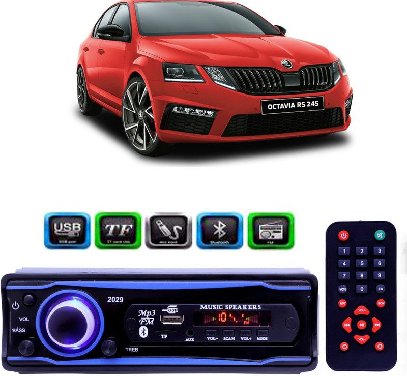 Genipap STEREO-999 BLUETOOTH/USB/SD/AUX/FM/MP3 (BLUE & Black)-492 Car Stereo  (Single Din)