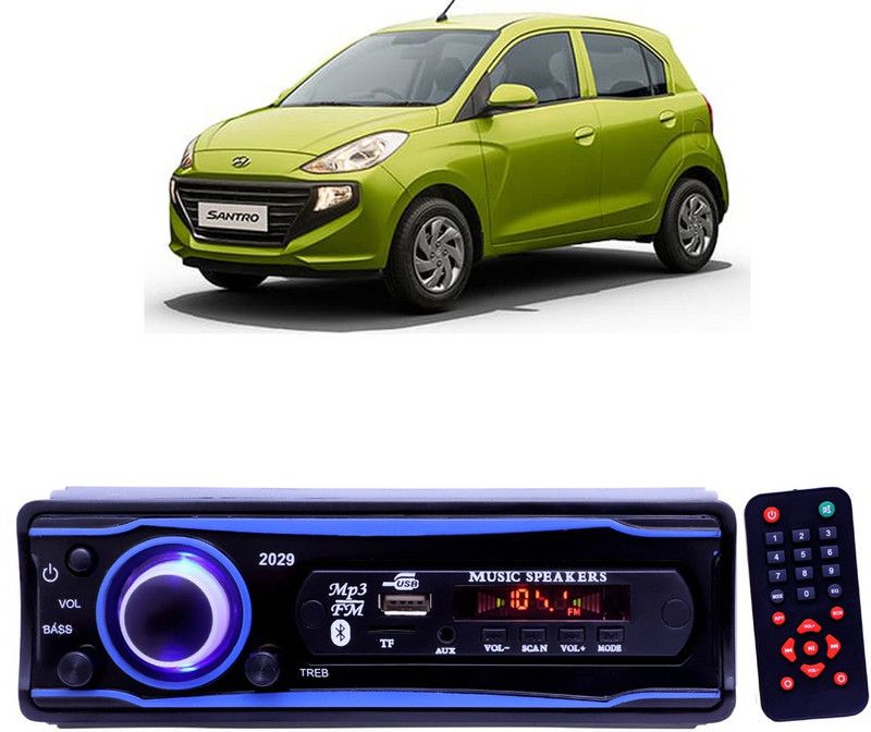 YUNEIK Blue Stereo-999 BLUETOOTH/USB/SD/AUX/FM/MP3 (BLUE & Black)Y-195 Car Stereo  (Single Din)