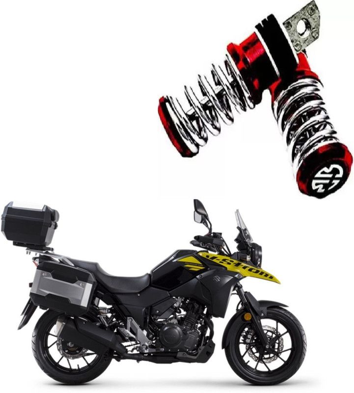 Ubom Metal Spring-Coil Style Pedals Foot Rest For Suzuki V-Strom 250 Foot Rest  (Red)
