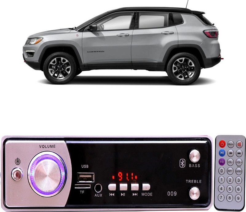 Genipap Silver009 BLUETOOTH/USB/SD/AUX/FM/MP3 Car Stereo ( Single Din) -221 Car Stereo  (Single Din)