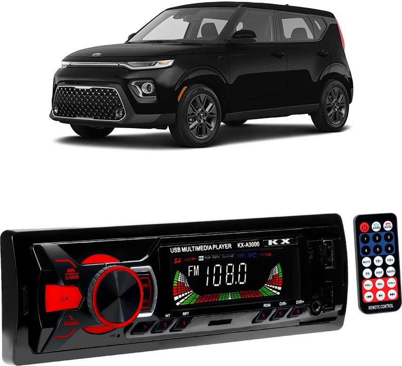 JBRIDERZ Boom Master A3000 with AUX/Bluetooth/USB/ MP3 B239 Car Stereo  (Single Din)