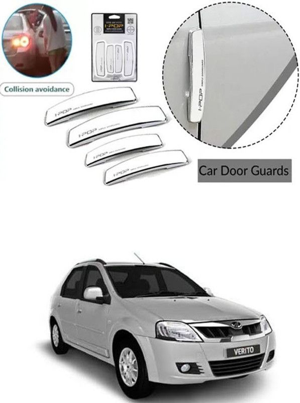 Etradezone Plastic Car Door Guard  (White, Pack of 4, Mahindra, Verito)