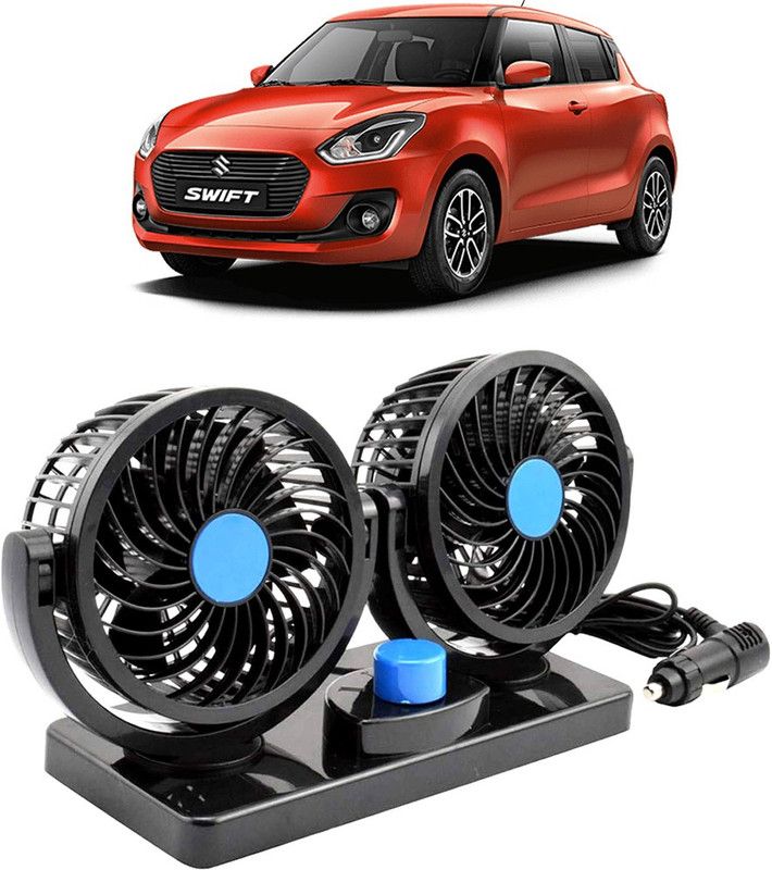 Amulite Car Fan 12V 360 Head 2 Speed Quiet Strong for All Auto Vehicles-Evl-266 Car Interior Fan  (12 V)