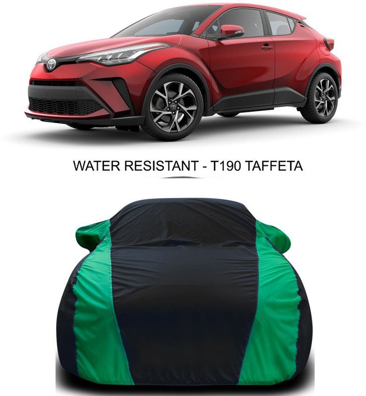 Ascension Car Cover For Toyota C-HR (With Mirror Pockets)  (Black, Green)