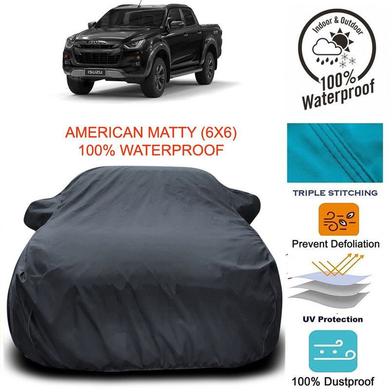 Dvis Car Cover For Isuzu D-MAX V-Cross (With Mirror Pockets)  (Grey)