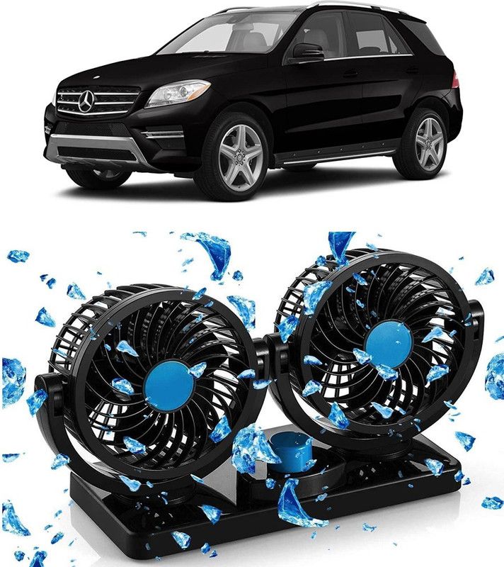 Enfield Works Car Fan 12V 360 Head 2 Speed Quiet Strong for All Auto Vehicles-CF401 Car Interior Fan  (12 V)