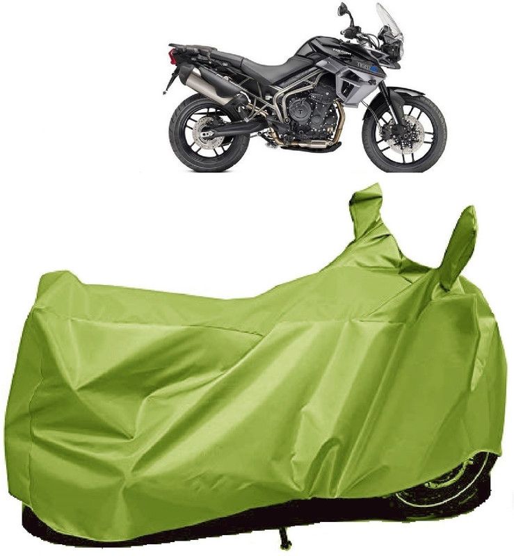 AutoFave Two Wheeler Cover for Triumph  (Tiger 800 XR, Green)