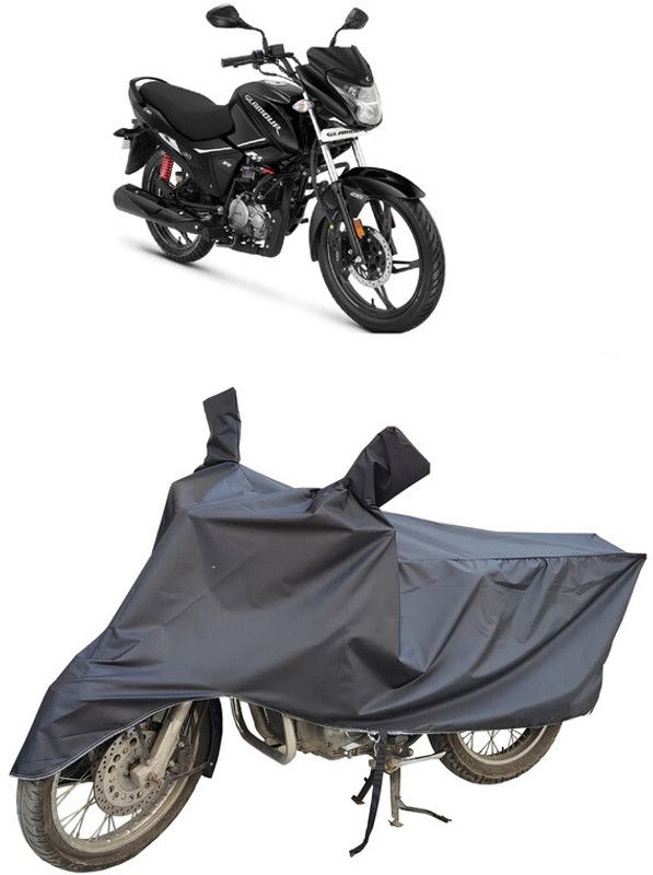 GANPRA Waterproof Two Wheeler Cover for Hero  (Glamour, Black)