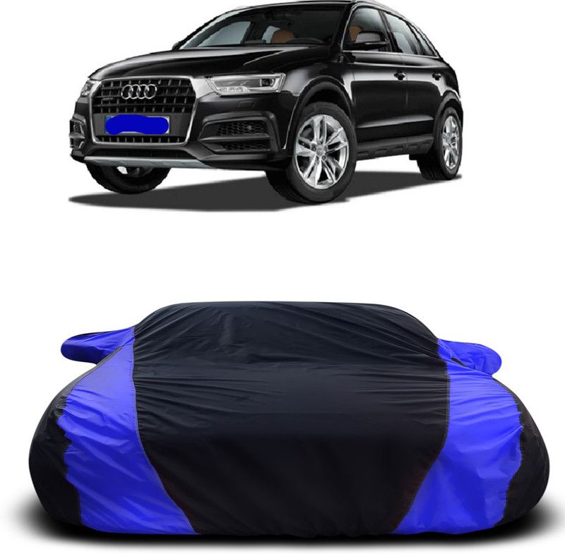 Ascension Car Cover For Audi Q2 (With Mirror Pockets)  (Black, Blue)