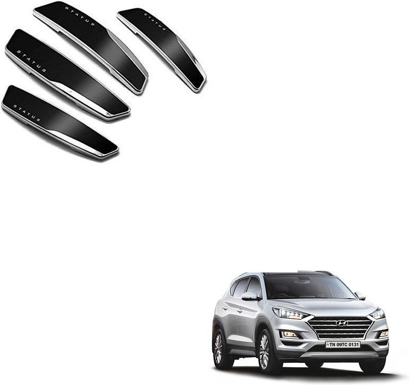 SEMAPHORE Plastic Car Door Guard  (Black, Pack of 4, Hyundai, Tucson)