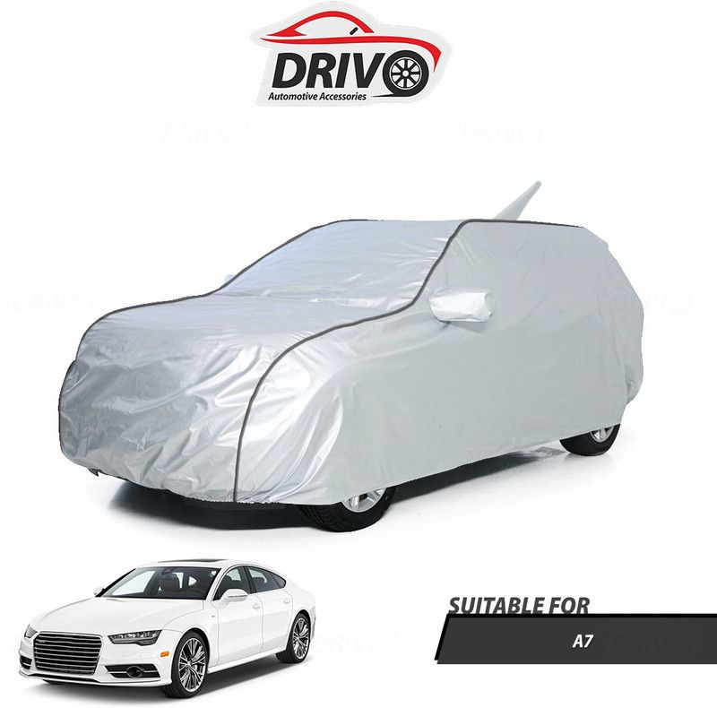 Drivo Car Cover For Audi A7 (With Mirror Pockets)  (Silver)