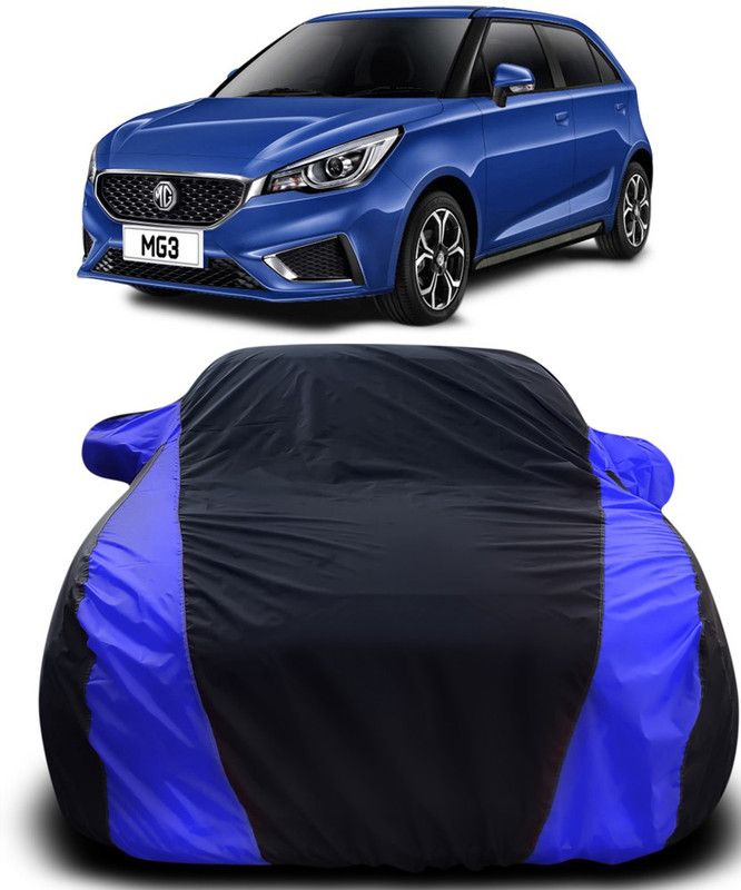 Genipap Car Cover For MG GS (With Mirror Pockets)  (Black, Blue)