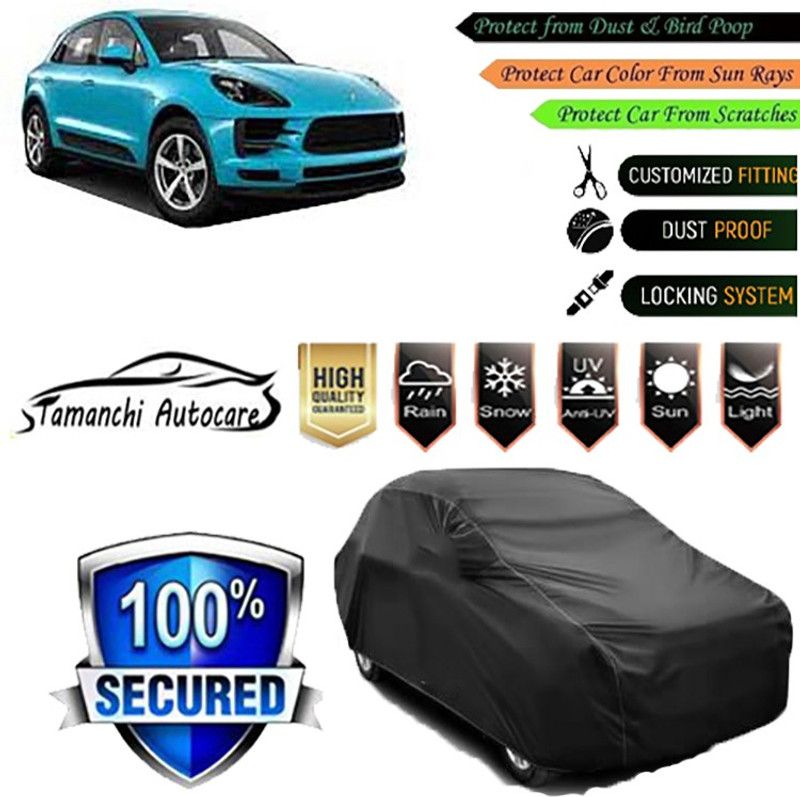 Tamanchi Autocare Car Cover For Porsche Macan Turbo  (Black)