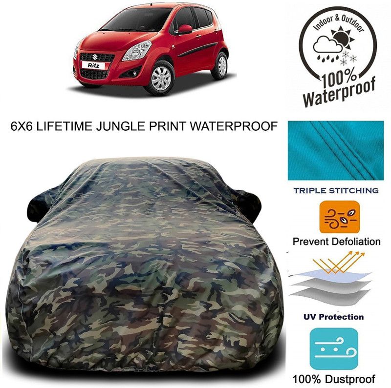 ProRox Car Cover For Maruti Suzuki Ritz (With Mirror Pockets)  (Green)