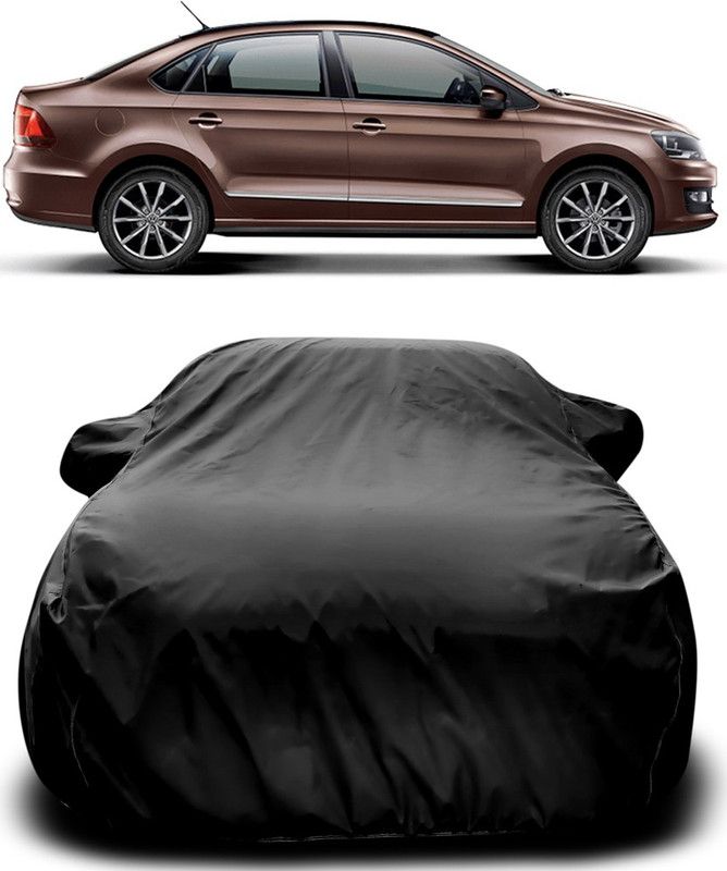 ARN Car Cover For Volkswagen Vento (With Mirror Pockets)  (Black)