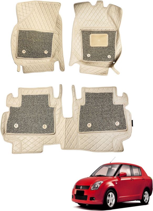 AUTYLE Leatherite 7D Mat For Maruti Suzuki Swift Dzire  (Beige)