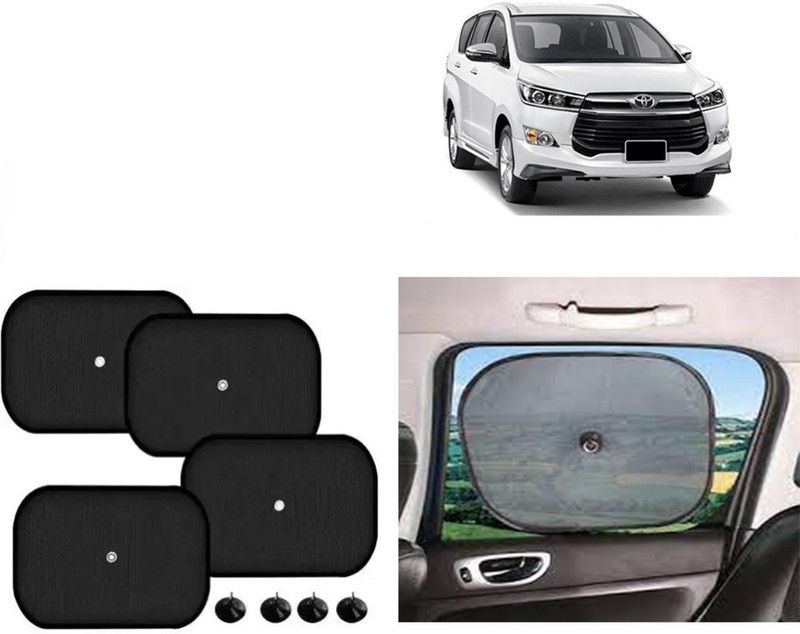 FINCOSTA Side Window Sun Shade For Toyota Innova Crysta  (Black)
