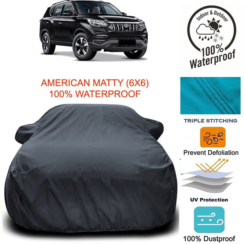 Dvis Car Cover For Mahindra Alturas G4 (With Mirror Pockets)  (Grey)