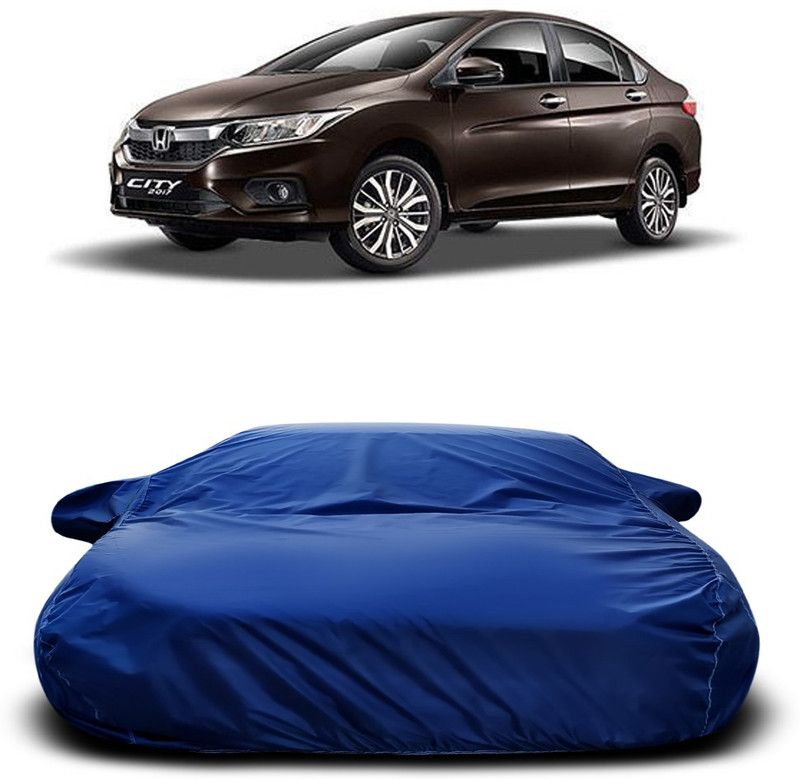 Ascension Car Cover For Honda City i-Dtec (With Mirror Pockets)  (Blue)