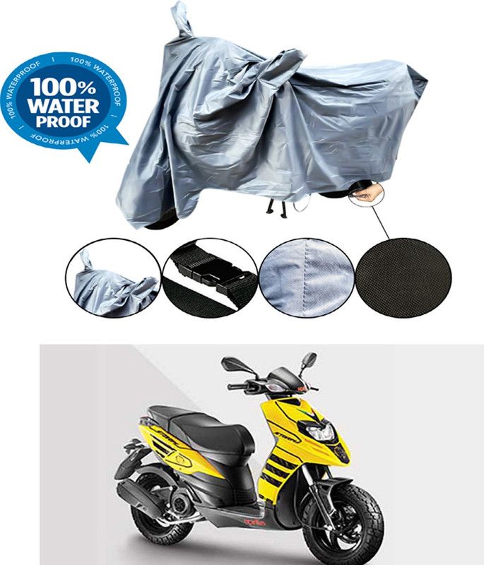 RONISH Waterproof Two Wheeler Cover for Aprilia  (Storm 125, Grey)