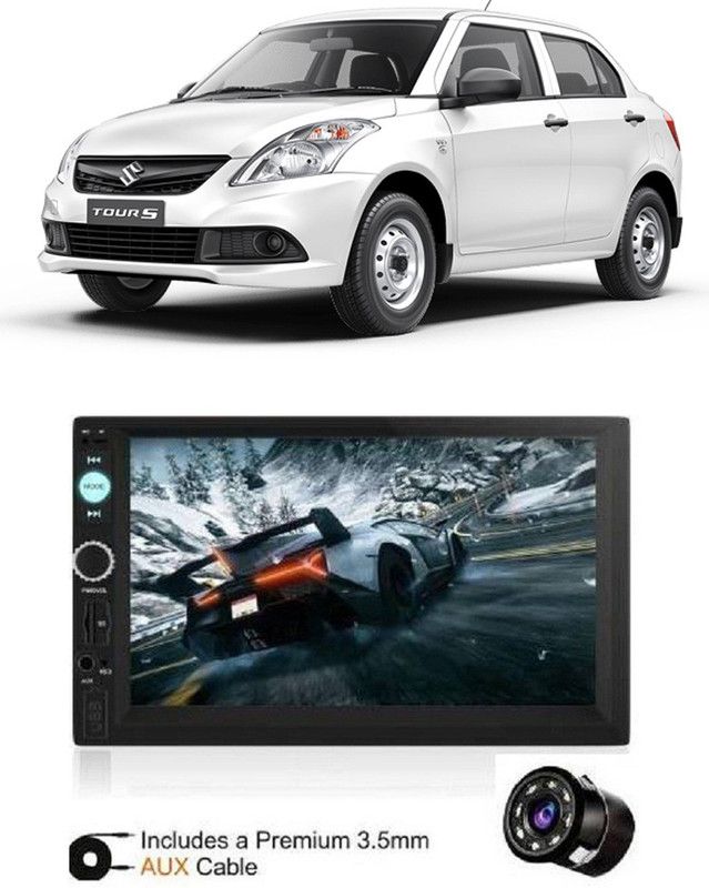 JBRIDERZ 7Inch HD DoubleDin TouchScreen with Rear View Camera Support With Camera E 342 Car Stereo  (Double Din)