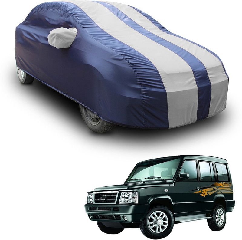 SS FOR YOUR SMART NEEDS Car Cover For Tata Sumo Victa (With Mirror Pockets)  (White, Blue, For 2004, 2005, 2006, 2007, 2008, 2009, 2010, 2011 Models)