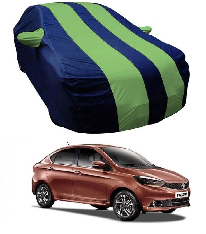 NEXTON Car Cover For Tata Tigor (With Mirror Pockets)  (Blue, Green)