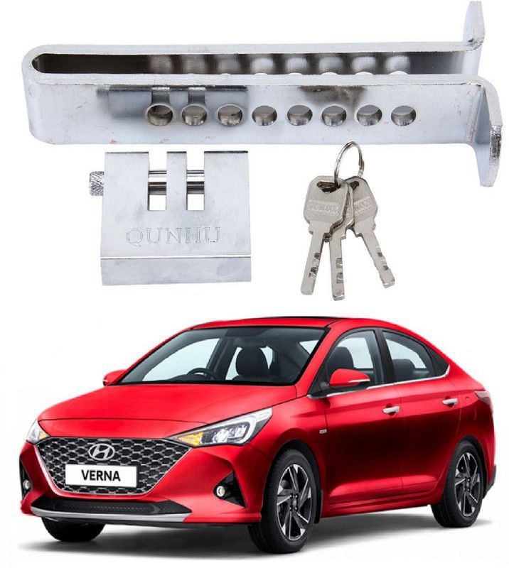 Trigcars Hyundai Verna Car Clucth Pedal Lock Gear Lock  (Stainless Steel)