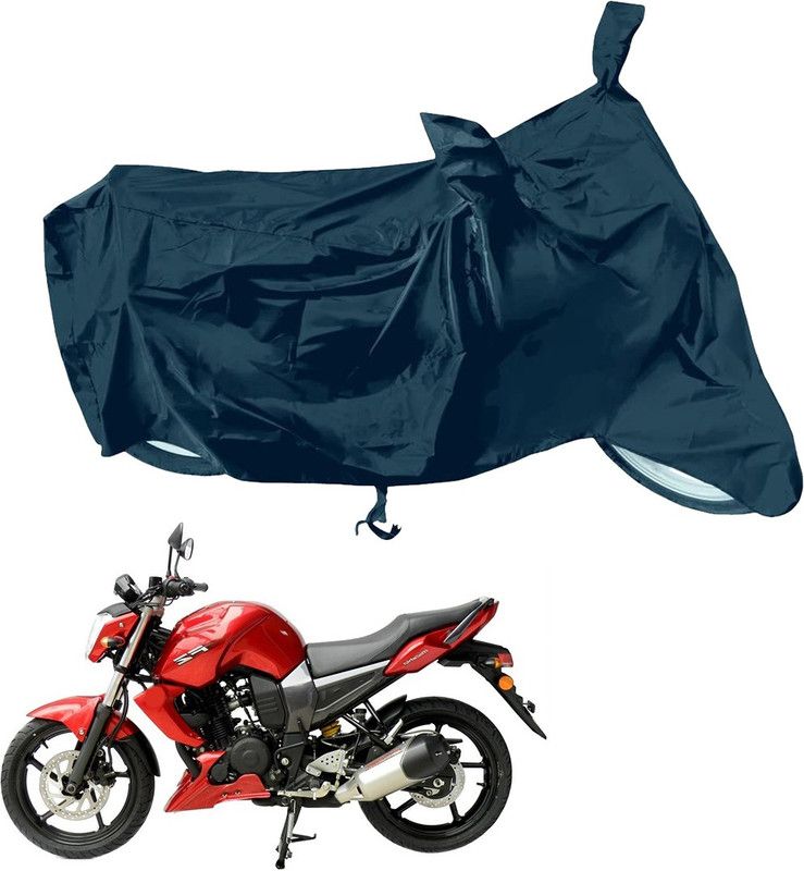 RiderShine Waterproof Two Wheeler Cover for Yamaha  (FZ16, Black)
