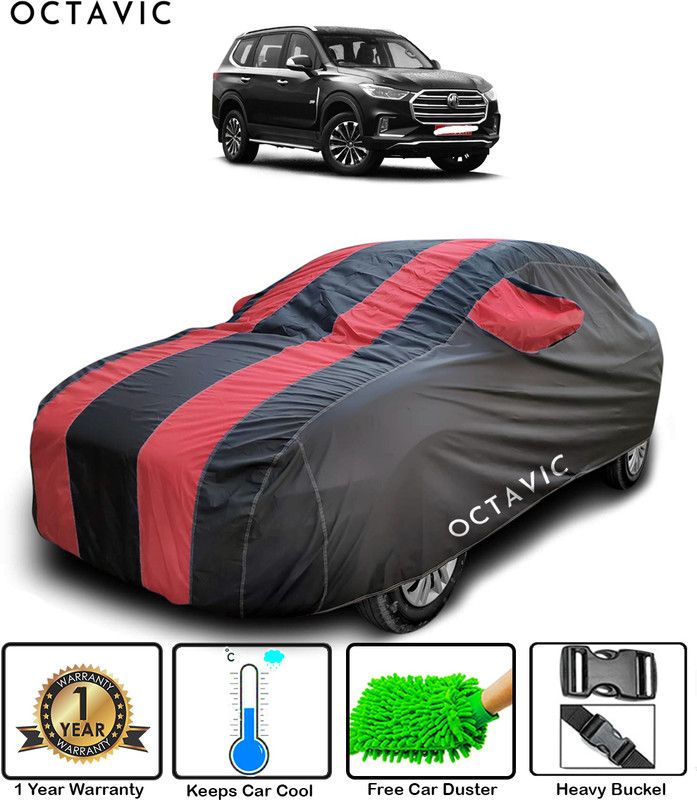 octavic Car Cover For MG Gloster (With Mirror Pockets)  (Red)