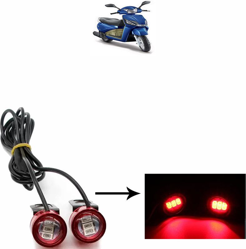 Vagary WATERPROOF BLINKING LIGHT WITH 3 MODES-175 Brake Light, Tail Light, License Plate Light, Parking Light Motorbike LED for Mahindra (12 V, 10 W)  (Gusto, Pack of 2)
