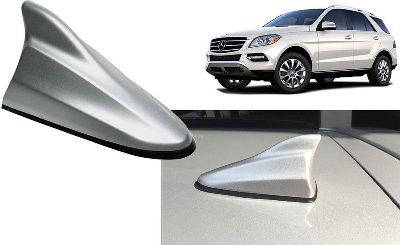 Auto Kite Silver Shark Fin Replacement Signal (AM/FM)Receiver Antenna For Benz ML350 Hidden Vehicle Antenna