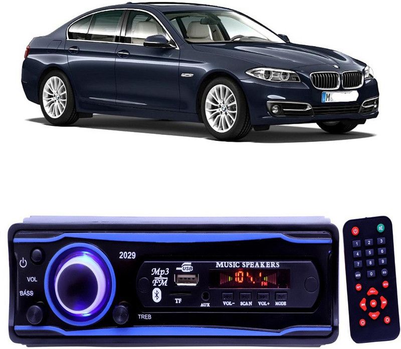 YUNEIK Blue 2029 USB/AUX/SD/BLUETOOTH/FM/MP3 BOOM MASTER STANDARD- Y 53 Car Stereo  (Single Din)