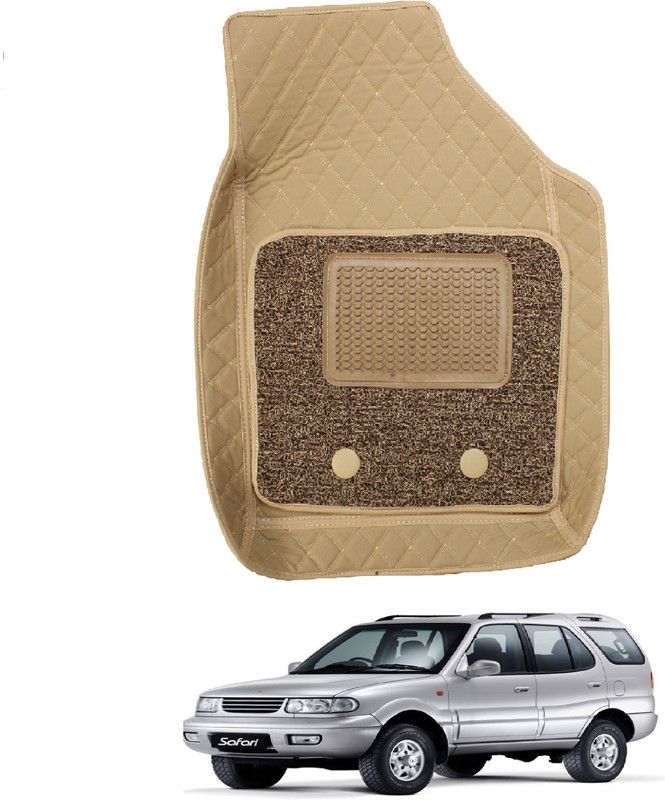 Auto Hub Leatherite 7D Mat For Tata Safari Dicor  (Beige)