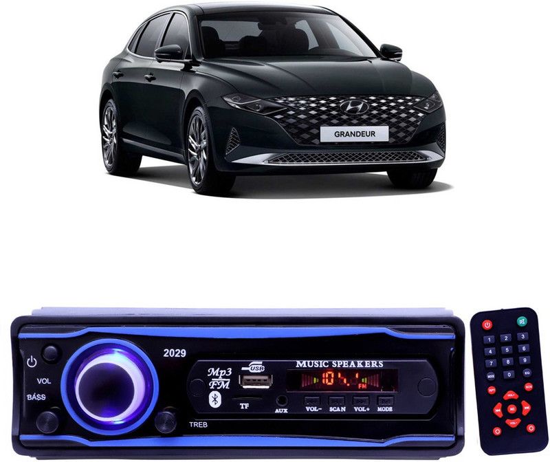 YUNEIK Blue Stereo-999 BLUETOOTH/USB/SD/AUX/FM/MP3 (BLUE & Black)Y-185 Car Stereo  (Single Din)