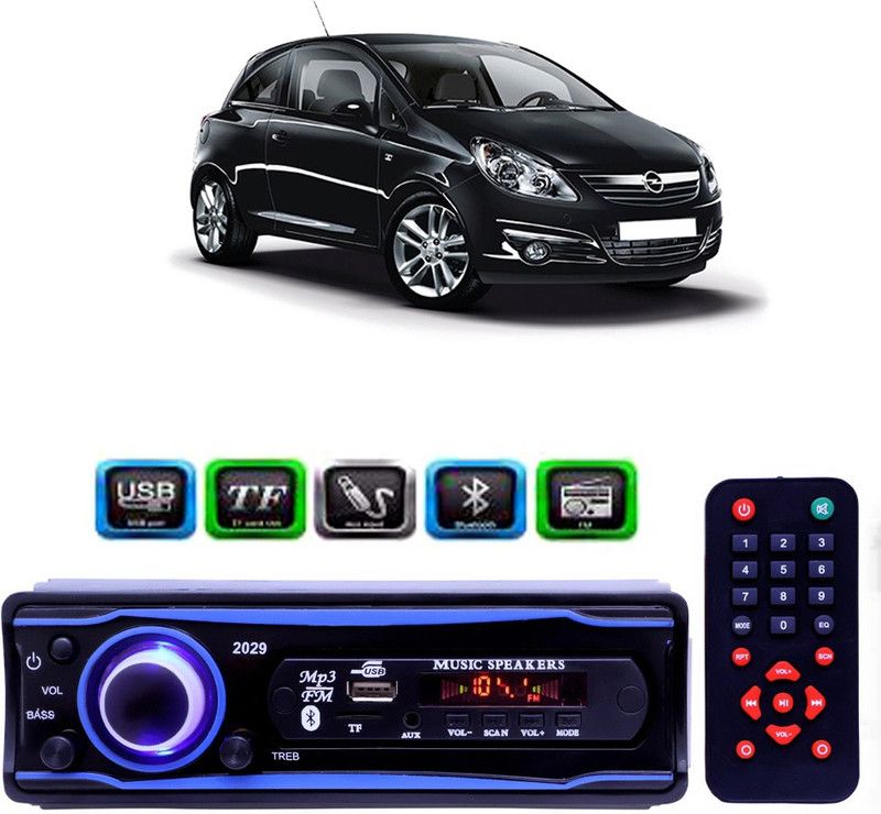 Genipap STEREO-999 BLUETOOTH/USB/SD/AUX/FM/MP3 (BLUE & Black)-461 Car Stereo  (Single Din)
