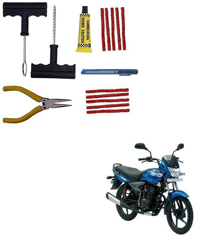 SRPHERE Complete Tubeless Tyre Puncture Repair Kit_ Platina 100 DTS-i Tubeless Tyre Puncture Repair Kit