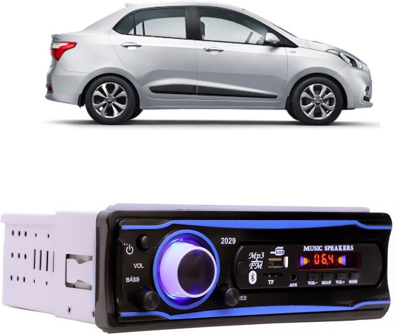 Bluedrum Blue Stereo-999 BLUETOOTH/USB/SD/AUX/FM/MP3 (BLUE & Black)-210 Car Stereo  (Single Din)