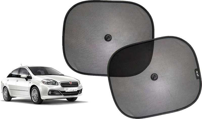 Riderscart Side Window Sun Shade For Fiat Linea  (Black)
