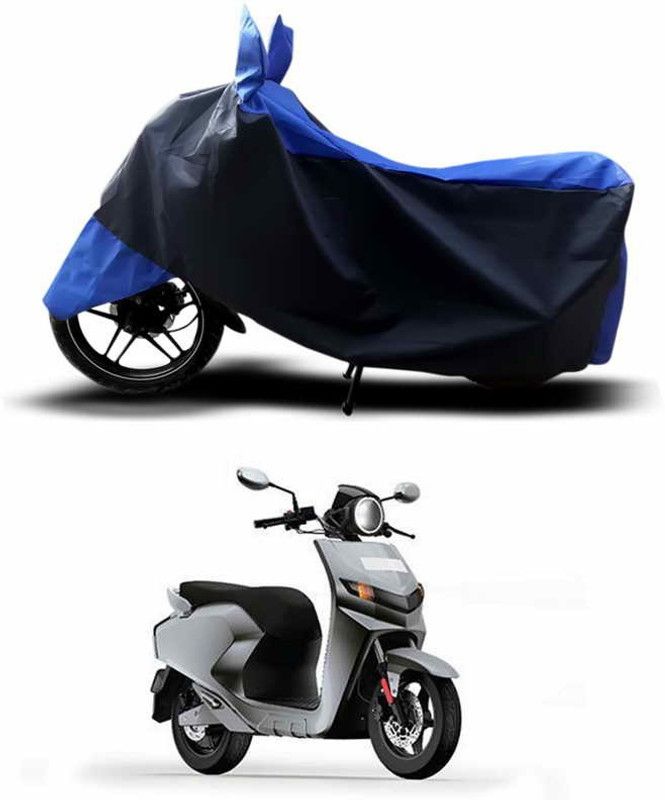 Rhtdmm Waterproof Two Wheeler Cover for 22Motors  (Flow, Blue, Black)