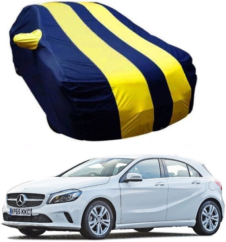 NEXTON Car Cover For Mercedes Benz A180 (With Mirror Pockets)  (Blue, Yellow)