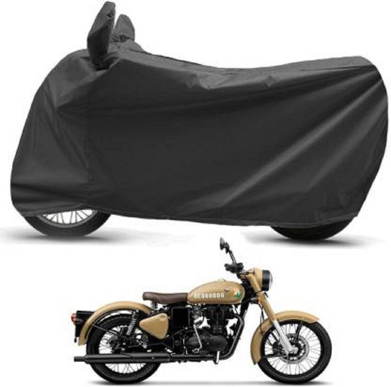 High Quality Waterproof Two Wheeler Cover for Royal Enfield  (Classic 350, Blue)