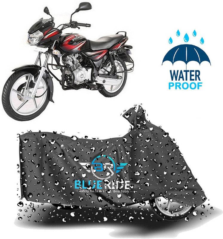 BLUERIDE Two Wheeler Cover for Bajaj  (Discover 125 DTS-i, Grey)