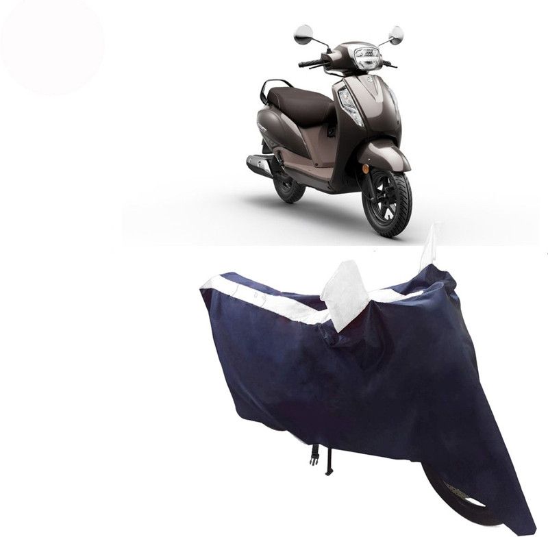 BLUERIDE Two Wheeler Cover for Suzuki  (New Access 125, White)